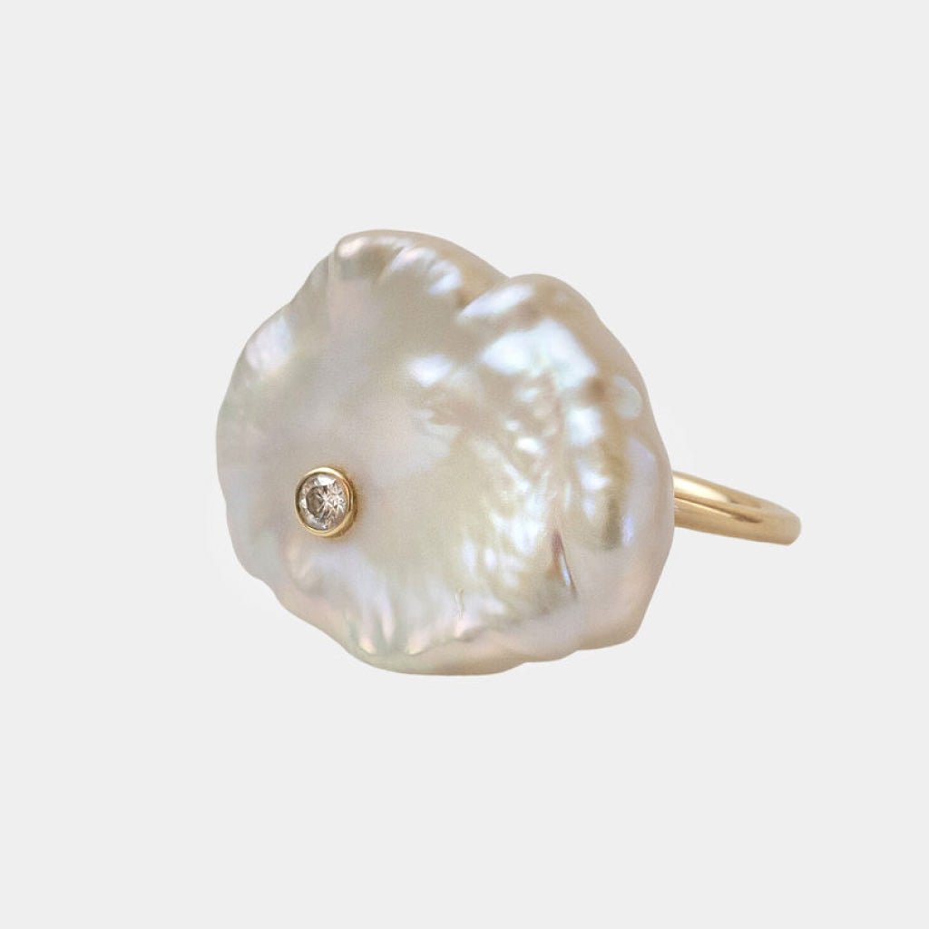 petal pearl ring