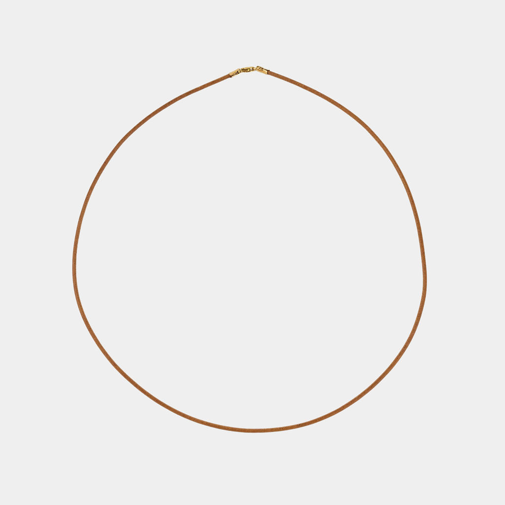 Leather cord necklace