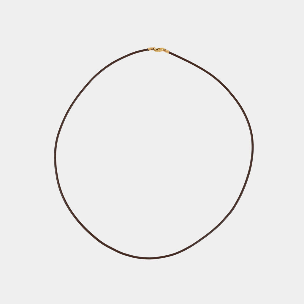 Leather cord necklace